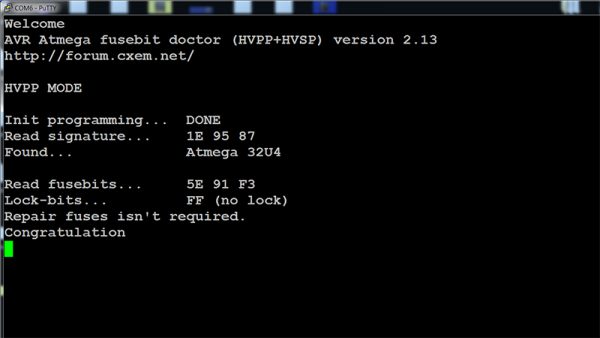 Atmega fusebit doctor. Прошивка 2,13